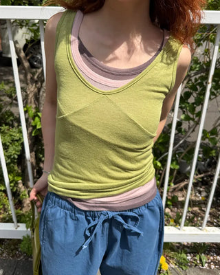 V-neck layered camisole