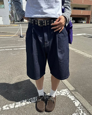 Denim Bermuda shorts
