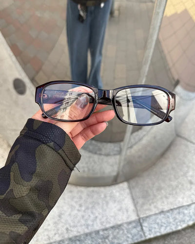 Square frame glasses