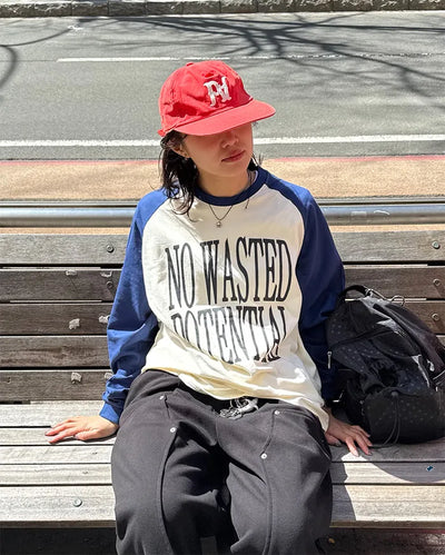 Logo Raglan Long T-Shirt