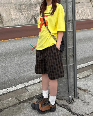 Checked Easy Shorts
