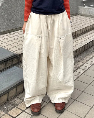 (Unisex) Rivet Tuck Balloon Pants