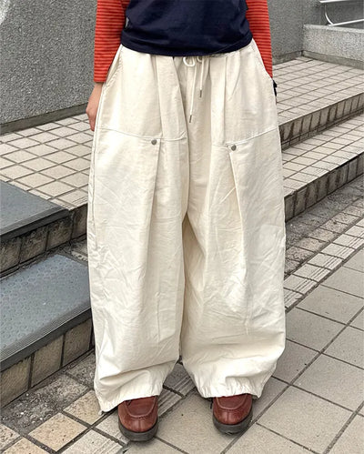 (Unisex) Rivet Tuck Balloon Pants