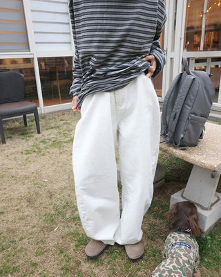 Balloon cotton pants