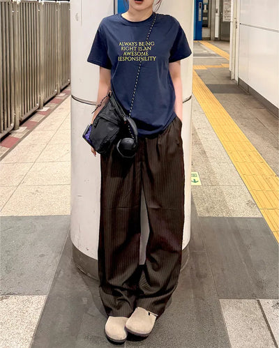 Colin striped slacks