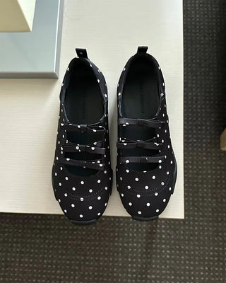 Polka Dot Ribbon Mary Jane Sneakers