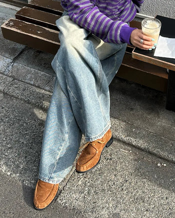 Suede Gathered Toe Chukka Boots