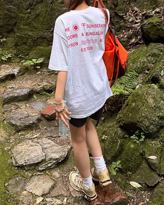 Back Sun Lettering T-shirt