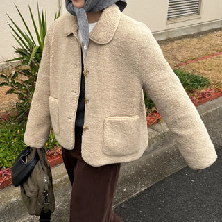 Bouclé detail soft jacket