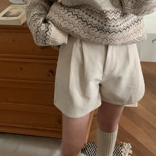 Corduroy shorts