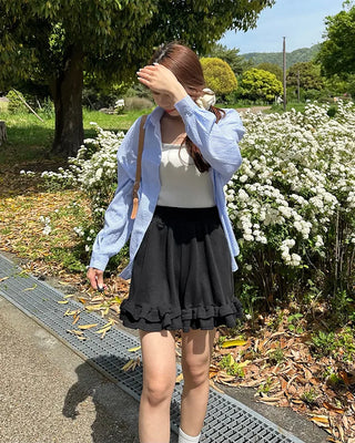 Can-can frill shorts