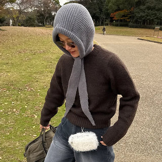 Wool round knit