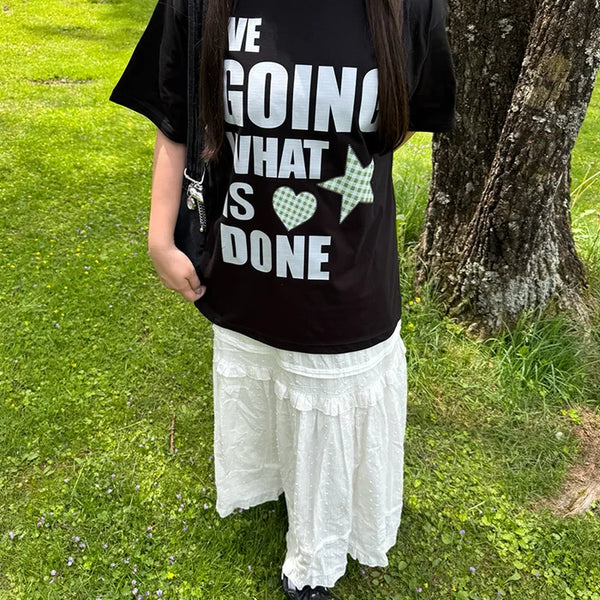 Lettering Star Short-Sleeve T-Shirt