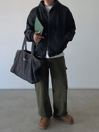 Sonic Puffer Denim Padded Jumper