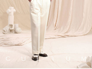 [CULTUM] Imperial Collar Herringbone Flannel Shirt