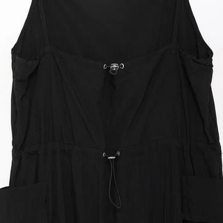 Shirred Long Camisole Dress