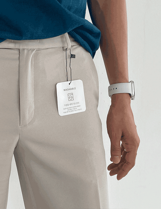 Washable Cooling Hidden Elastic Waist Slacks (3 colors)