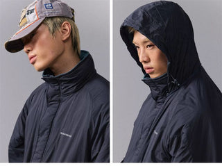 [Monterest] Water-Resistant Stand Collar Padded Jacket