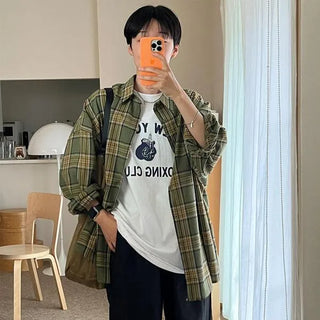 Boxy check shirt