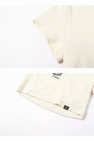 retro casual slim short top