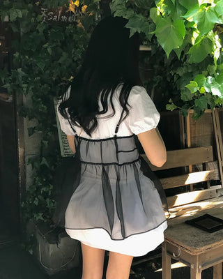 See-through bustier