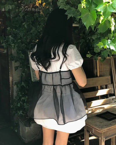 See-through bustier