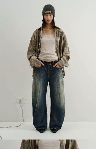 MASONPRINCE Distressed Curved Denim