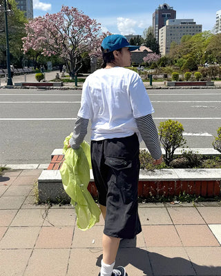 Wide Bermuda shorts