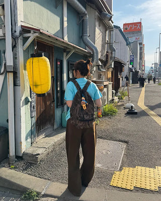 Cotton wide-leg pants