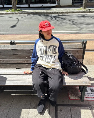 Logo Raglan Long T-Shirt