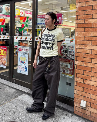 Fruit lettering T-shirt