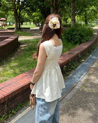 Asymmetrical Twist Bustier Blouse