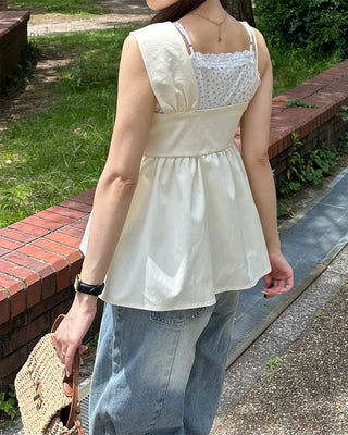 Asymmetrical Twist Bustier Blouse