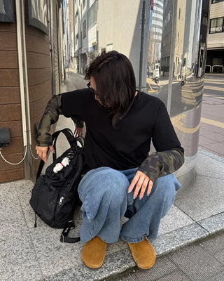 Camouflage layered T-shirt