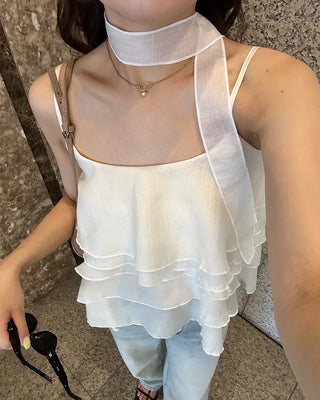 Scarf & Can-Can Camisole Set
