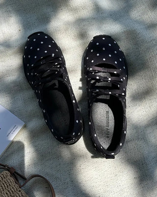 Polka Dot Ribbon Mary Jane Sneakers