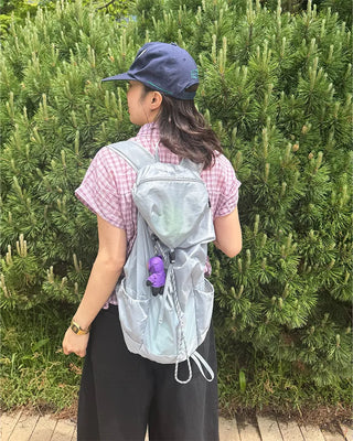 Nylon drawstring backpack