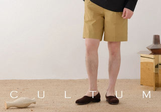 [CULTUM] Cotton Stand Collar Shirt/Shorts