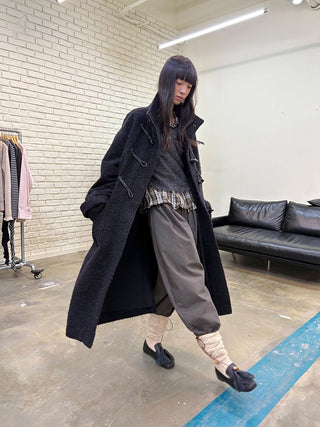 [NeverSeez] Pleated Wide-Leg Pants