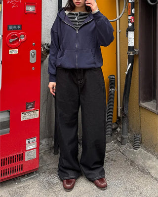 Cropped oversized hoodie