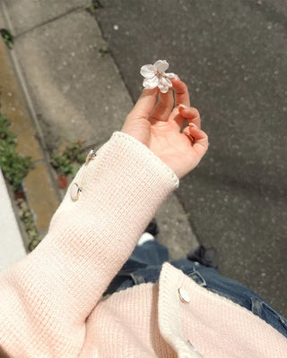 Two-tone knit cardigan