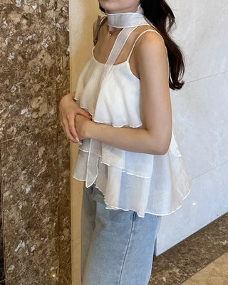 Scarf & Can-Can Camisole Set