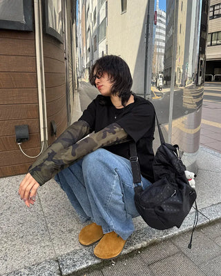 Camouflage layered T-shirt