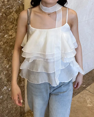Scarf & Can-Can Camisole Set