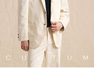 [CULTUM] Washed Denim Blazer