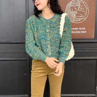 Mixed cardigan