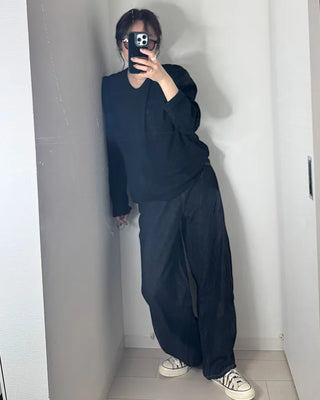 Basic Round Long T-Shirt