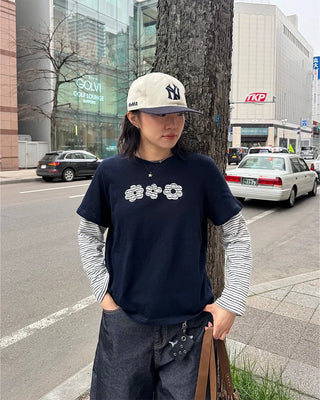 Flower Logo Layered T-Shirt