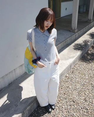 Basic Cotton Wide Pants