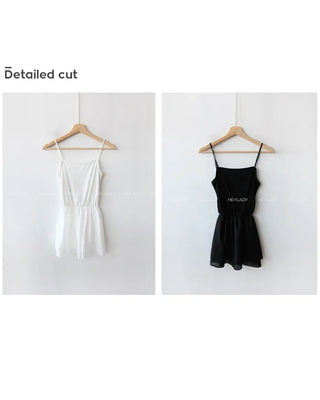 Petite layered tiered ruffle wrap skirt T-shirt (2 colors)